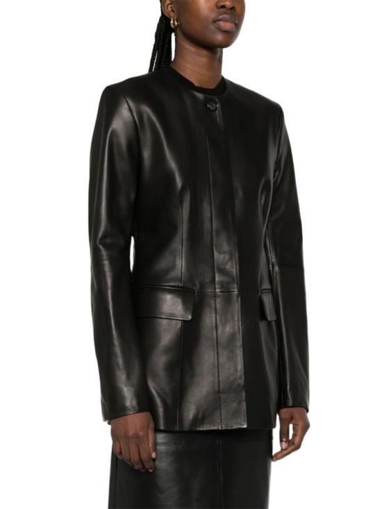  토템 가죽 자켓 252WRO0192LE0127 BLACK001 Black - TOTEME