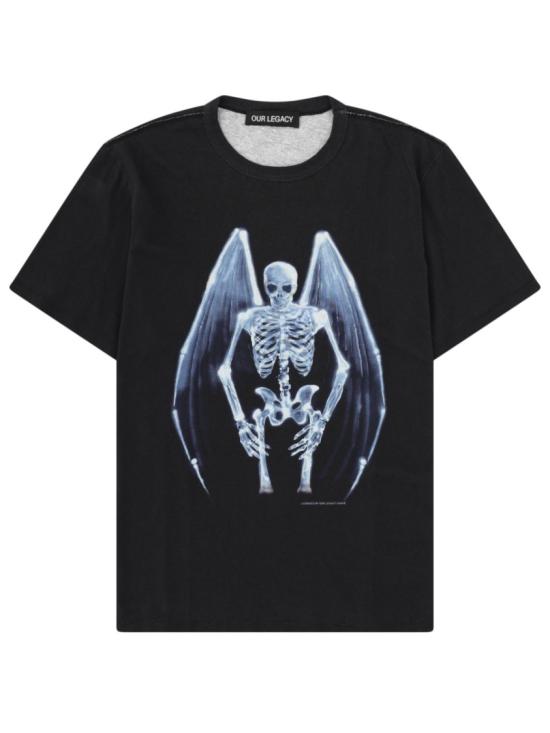 26SS 아워레가시 뉴 박스 티셔츠 폴른 엔젤 프린트 M2266NF FALLENANGELPRINT Black
