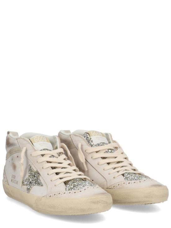  골든구스 미드 스타 스니커즈 GWF00122 F00809815647 Neutrals - GOLDEN GOOSE