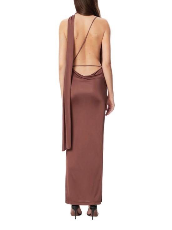 26SS 아마주인 롱 원피스 12VIVISCO Brown - AMAZUIN