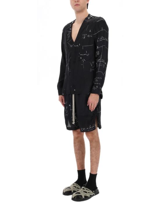 26SS 릭 오웬스 긴팔 셔츠 RU01F2290 KP1CP09119P Black - RICK OWENS