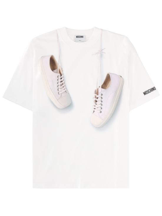 26SS 모스키노 반팔 티셔츠 07250541 1001 White