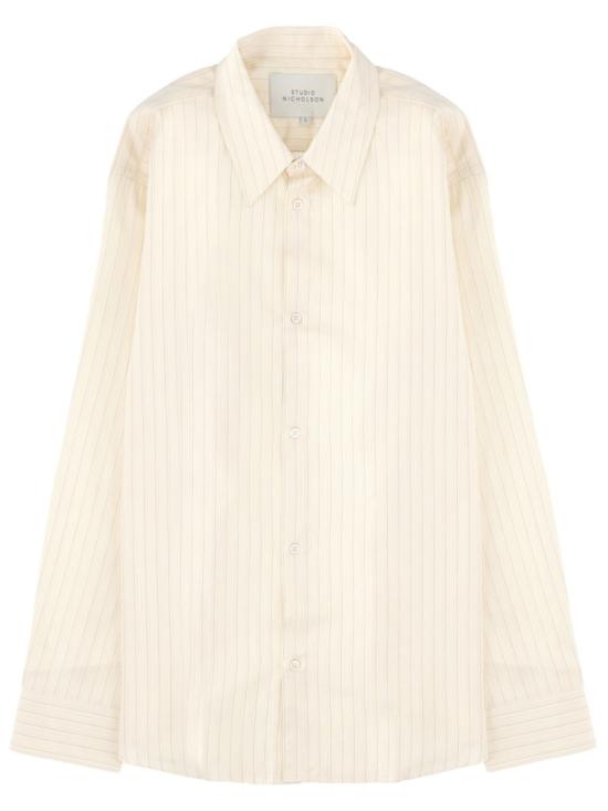 26SS 스튜디오 니콜슨 긴팔 셔츠 VIEWSNM 1126 AMBERSTRIPE Neutrals