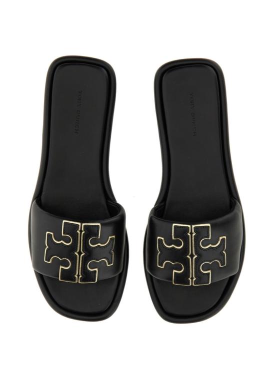  토리버치 더블 T 스포츠 슬라이드 79985 013 Black - TORY BURCH