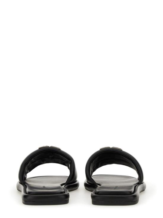  토리버치 더블 T 스포츠 슬라이드 79985 013 Black - TORY BURCH