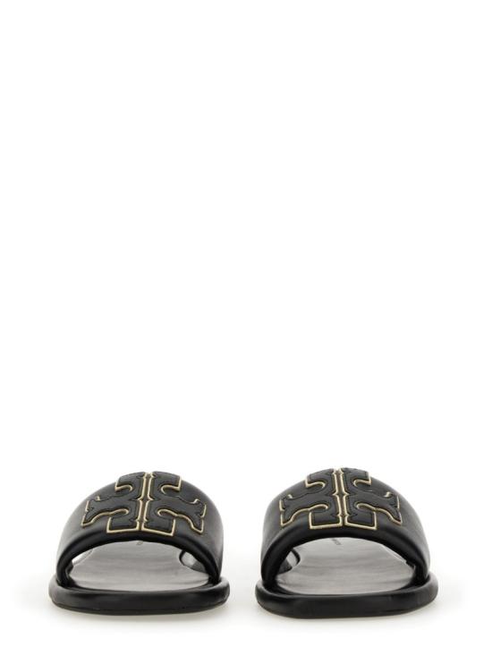  토리버치 더블 T 스포츠 슬라이드 79985 013 Black - TORY BURCH