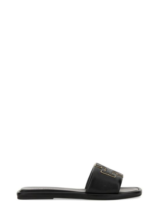  토리버치 더블 T 스포츠 슬라이드 79985 013 Black