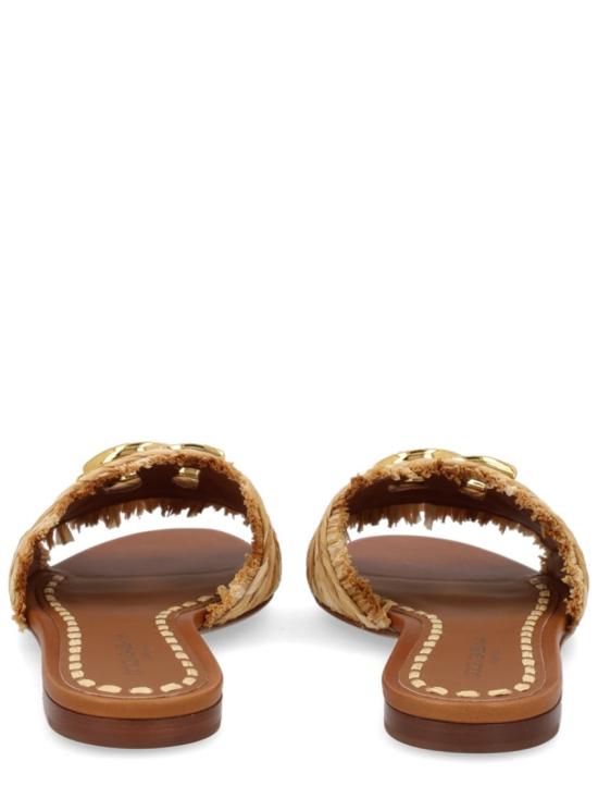 26SS 돌체앤가바나 라피아 브레이드 슬리퍼 CQ0646 AN2178B218 Brown - DOLCE & GABBANA