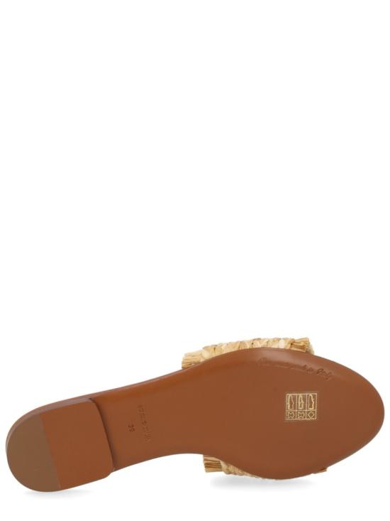 26SS 돌체앤가바나 라피아 브레이드 슬리퍼 CQ0646 AN2178B218 Brown - DOLCE & GABBANA