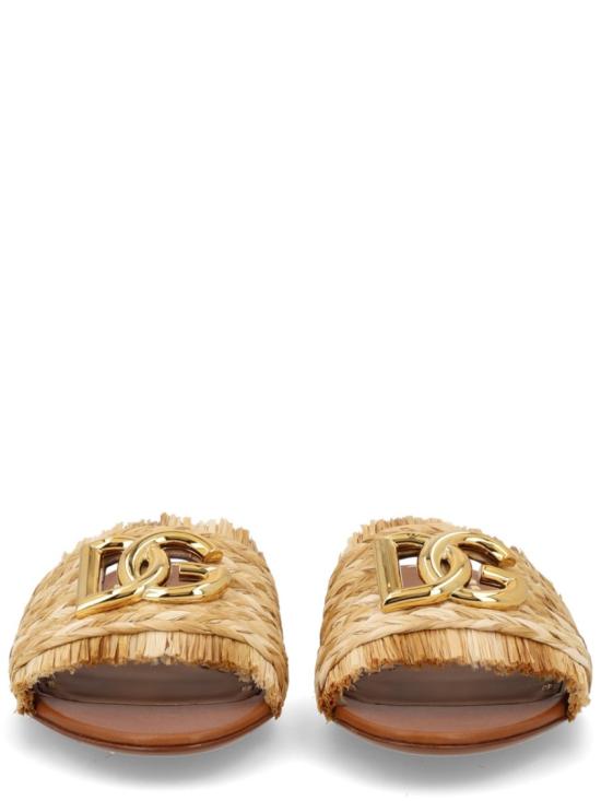 26SS 돌체앤가바나 라피아 브레이드 슬리퍼 CQ0646 AN2178B218 Brown - DOLCE & GABBANA