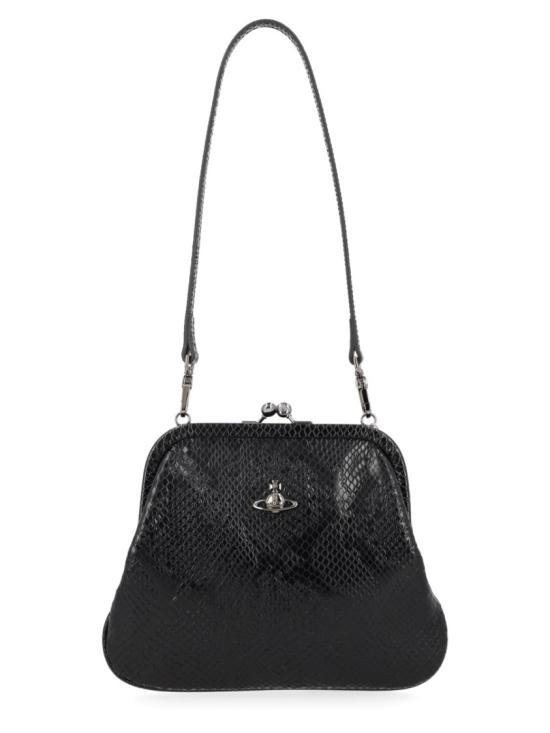 26SS 비비안웨스트우드 클라스프 클로저 비비안 숄더백 4B01001BW L00D7N204 Black
