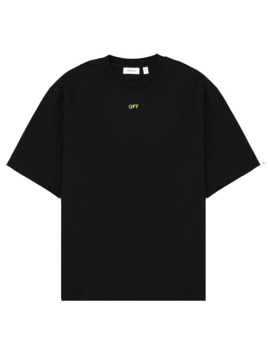 26SS 오프화이트 반팔 티셔츠 44MAA120 S26J002001 Black