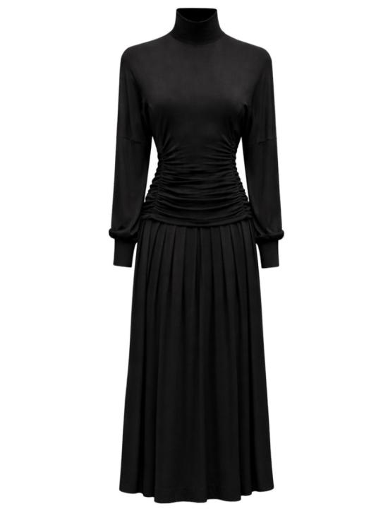 26SS 가니 미디 원피스 A1030247 099 Black