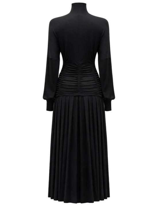 26SS 가니 미디 원피스 A1030247 099 Black - GANNI