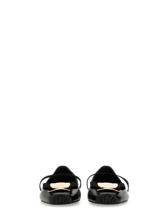  살바토레 페라가모 플랫 슈즈 768868 01H345005 Black - SALVATORE FERRAGAMO