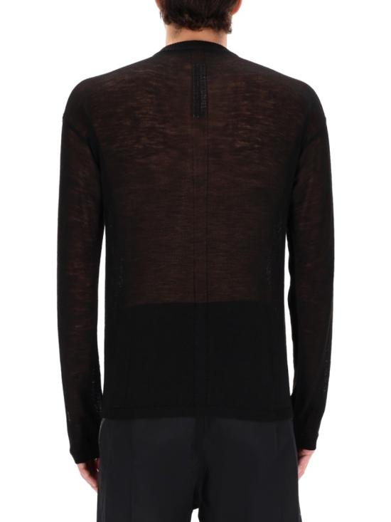 26SS 릭 오웬스 스웨터 RU01F2670 KMP09 Black - RICK OWENS
