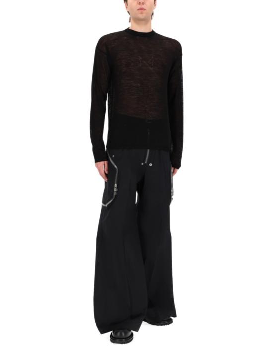 26SS 릭 오웬스 스웨터 RU01F2670 KMP09 Black - RICK OWENS