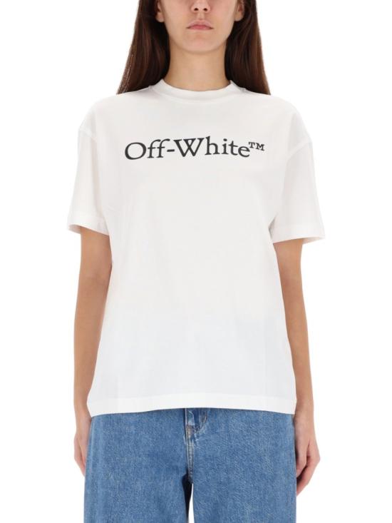 25FW 오프화이트 반팔 티셔츠 OWAA089 C99JER0030110 White