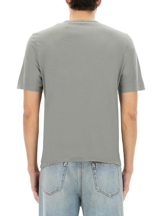 25FW 생로랑 반팔 티셔츠 818535 YBHD21467 Grey - SAINT LAURENT