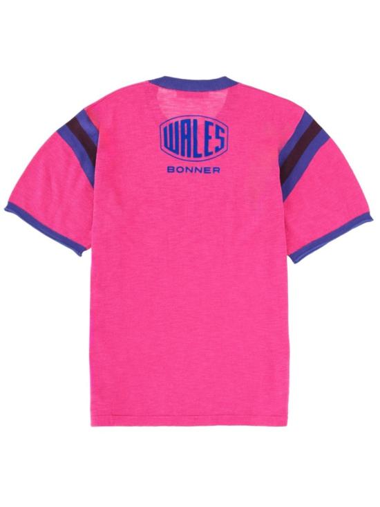 25FW 웨일즈보너 반팔 티셔츠 UA25KN09 VI04250 Pink - WALES BONNER