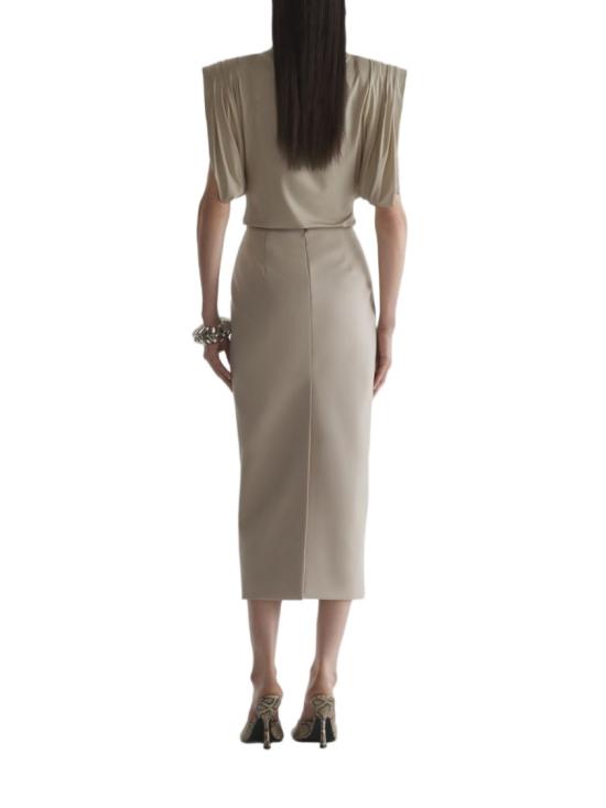 26SS 뮈글러 롱 원피스 26S1TO 08743012 7322 Neutrals - MUGLER