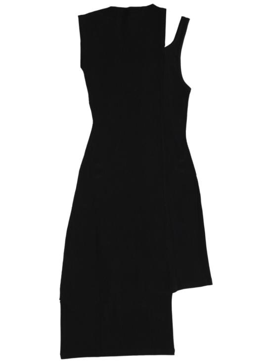 25FW 쿠레쥬 미디 원피스 425MRO720F I00019999 Black - COURREGES
