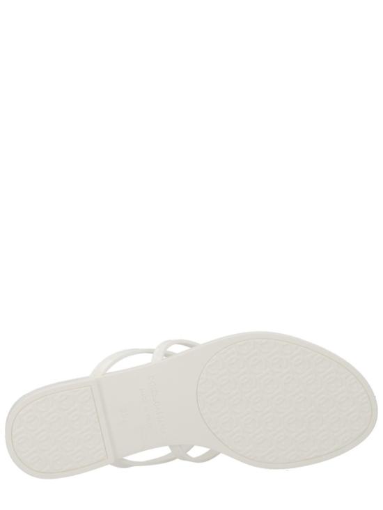 26SS 돌체앤가바나 러버 비치웨어 슬라이드 CW2418 AY81780001 White - DOLCE & GABBANA