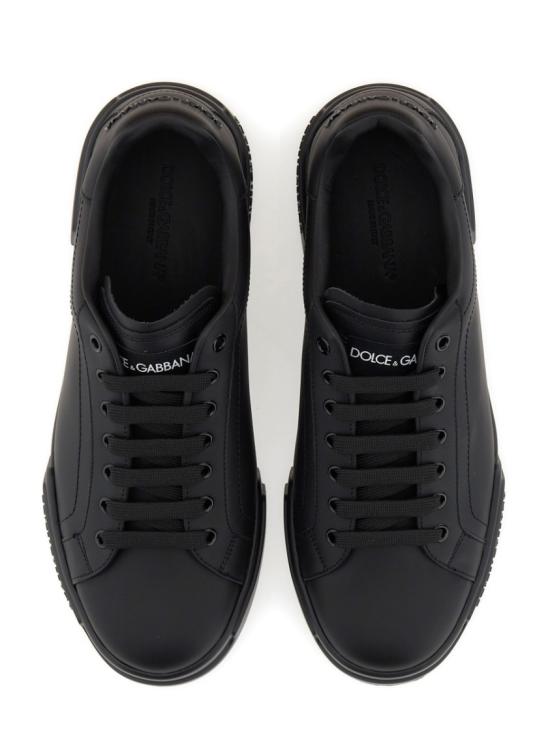  돌체앤가바나 포르토피노 스니커즈 CS2332 A106580999 Black - DOLCE & GABBANA
