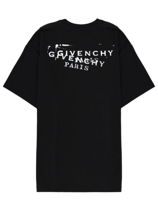  지방시 반팔 티셔츠 BM71NK3YSA 001 Black - GIVENCHY
