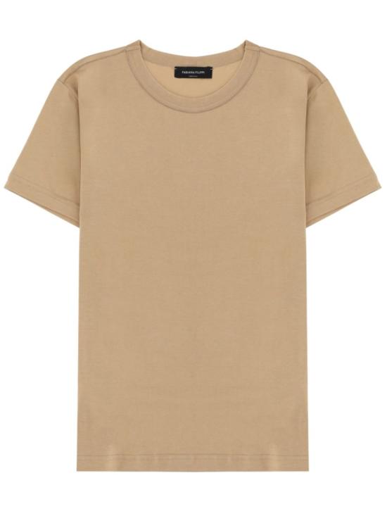 26SS 파비아나 필리피 반팔 저지 티셔츠 JED266F133 L7960157 Brown