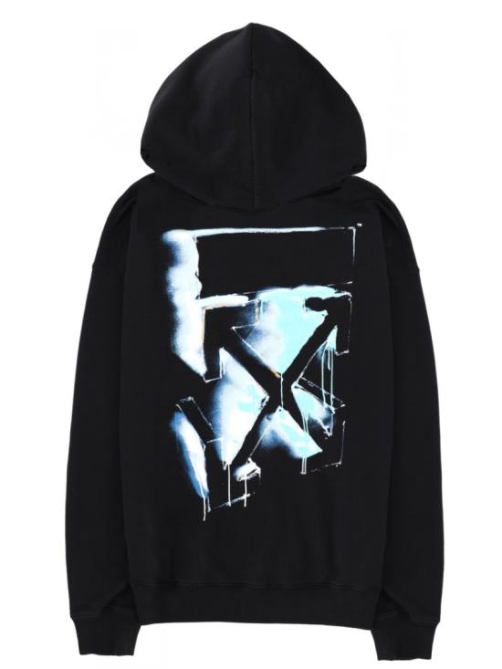 26SS 오프화이트 후드 티셔츠 44MBB085 S26F00G001 Black - OFF WHITE