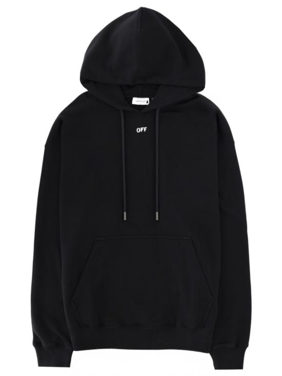 26SS 오프화이트 후드 티셔츠 44MBB085 S26F00G001 Black
