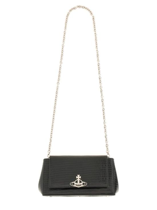  비비안웨스트우드 숄더백 46020001W L00C0N401 Black - VIVIENNE WESTWOOD