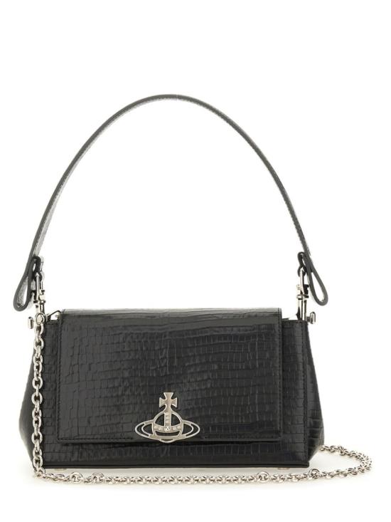  비비안웨스트우드 숄더백 46020001W L00C0N401 Black - VIVIENNE WESTWOOD