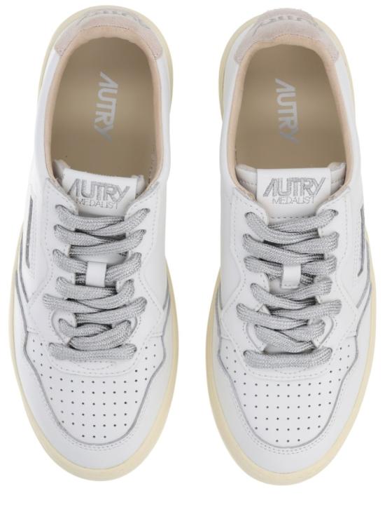 26SS 오트리 메달리스트 로우 레더 스니커즈 AULW SW02 White - AUTRY