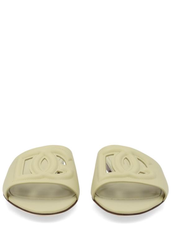 26SS 돌체앤가바나 DG 로고 카프스킨 슬리퍼 CQ0436 AY32980527 Neutrals - DOLCE & GABBANA