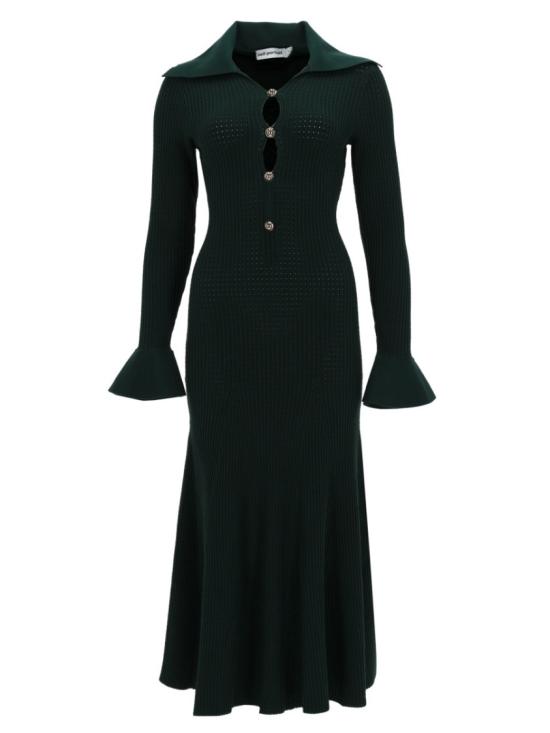 26SS 셀프 포트레이트 롱 원피스 RS26 138MA G GREEN Black