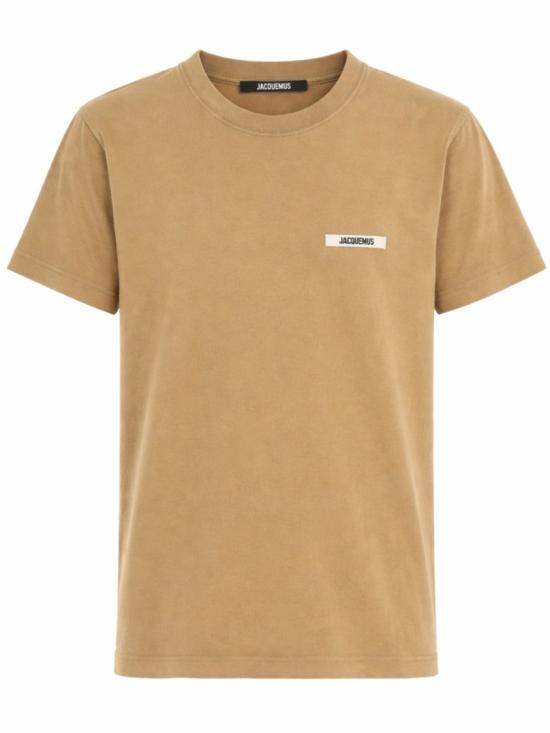 26SS 자크뮈스 그로그랭 로고 솟슬리브 티셔츠 TSW00550AJ0 0029180 Brown