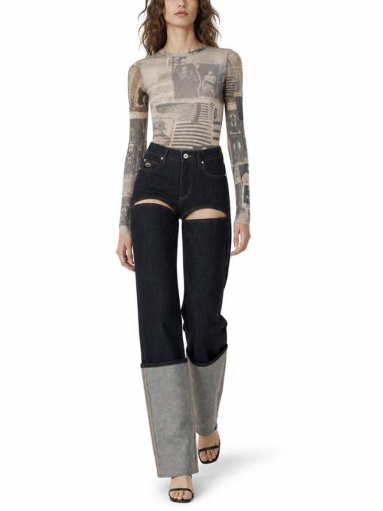 26SS 장 폴 고티에 데님 팬츠 TR046 D02455 Black - JEAN PAUL GAULTIER