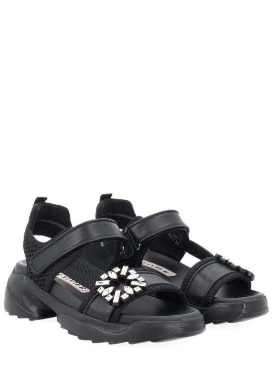 26SS 로저비비에 비브 온 더 런 샌들 RVW80044270V4C B999 Black - ROGER VIVIER