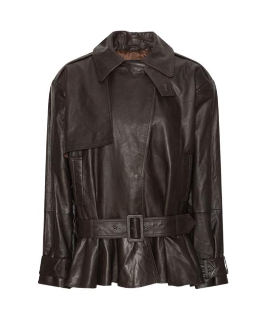 26FW 로테이트 가죽 자켓 8934276 Brown