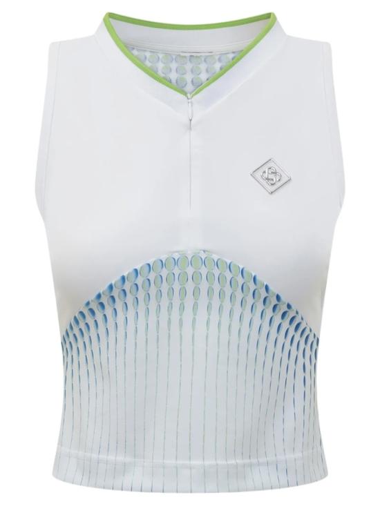 26SS 카사블랑카 민소매 티셔츠 W SP26 JTP 475 02DOTS White