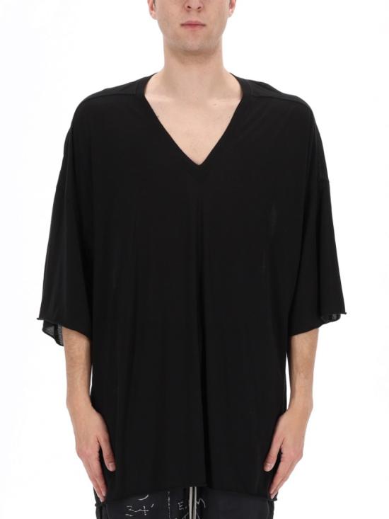 26SS 릭 오웬스 반팔 티셔츠 RR01F2279 BH09 Black - RICK OWENS