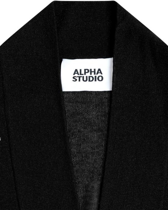 26SS 알파스튜디오 니트웨어 226776 Black - ALPHA STUDIO