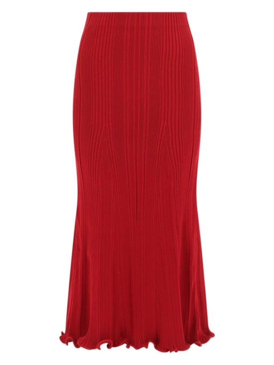26SS 셀프 포트레이트 롱 스커트 RS26 555MSK R RED Red