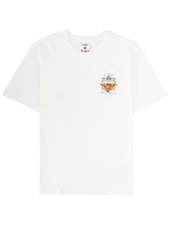 26SS 카사블랑카 반팔 티셔츠 M SS26 JTS 001 13FLOWERCOURTICON White