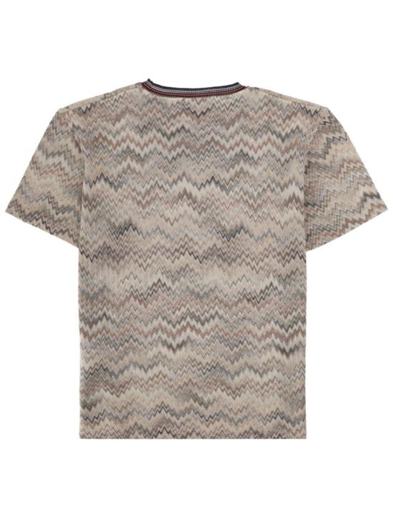 26SS 미소니 반팔 티셔츠 US26SL06 BR014NS01JZ Grey - MISSONI