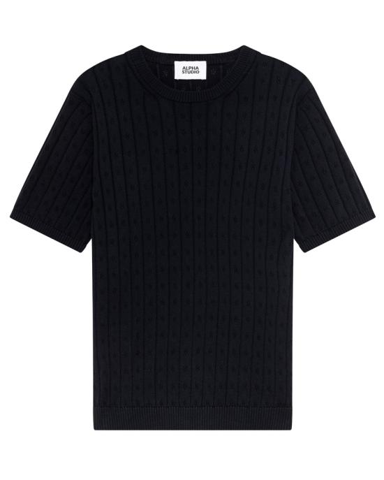 26SS 알파스튜디오 반팔 티셔츠 1154712 Black