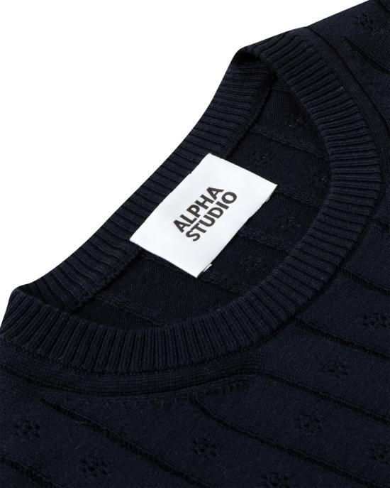 26SS 알파스튜디오 반팔 티셔츠 1154712 Black - ALPHA STUDIO