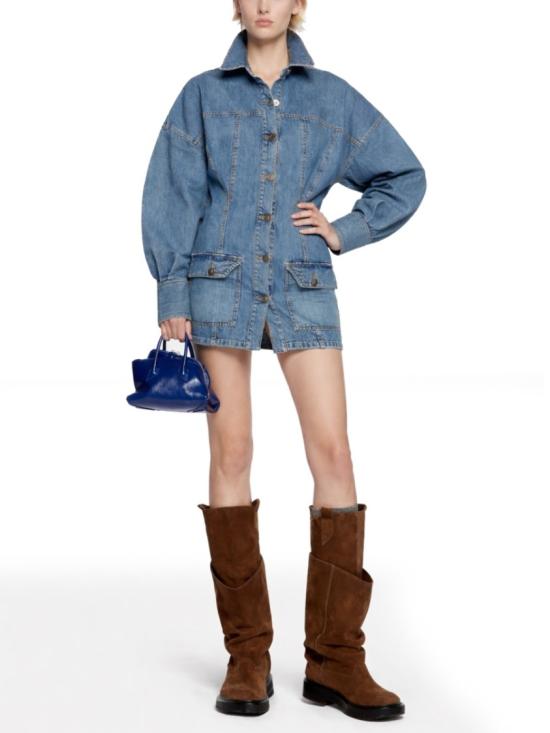 26SS 디 아티코 데님 원피스 260WCA00482 DDS001AA024 Blue - THE ATTICO